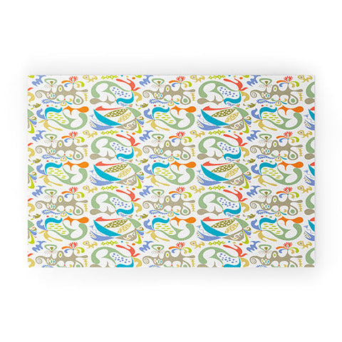 Andi Bird ethics white Welcome Mat