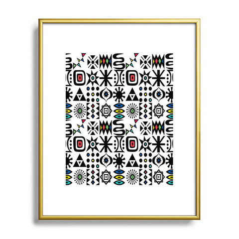 Andi Bird Flash Forward Black Metal Framed Art Print