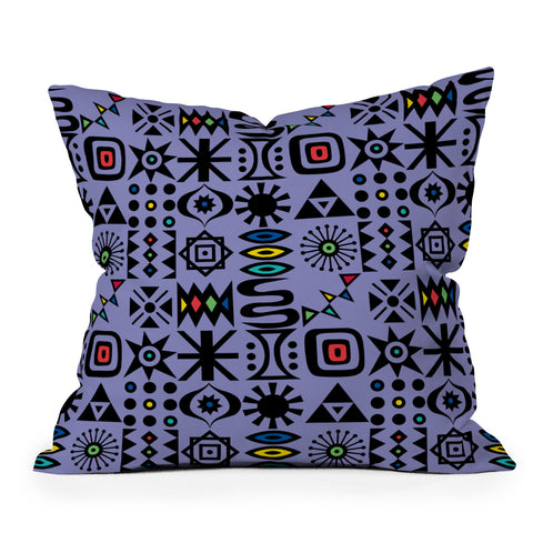 Andi Bird Flash Forward Dusk Throw Pillow