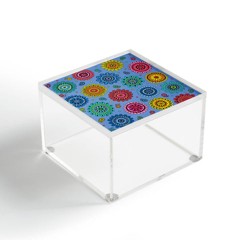 Andi Bird Flowers Of Desire Blue Acrylic Box