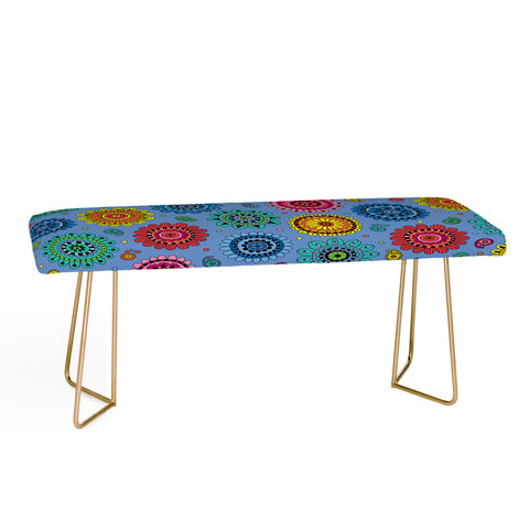 Andi Bird Flowers Of Desire Blue Bench