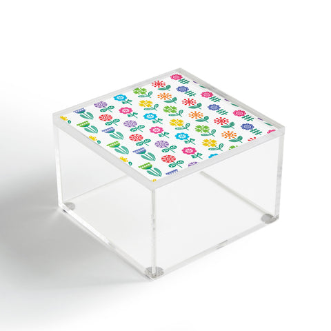 Andi Bird Garden Flowers Acrylic Box