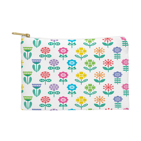 Andi Bird Garden Flowers Pouch