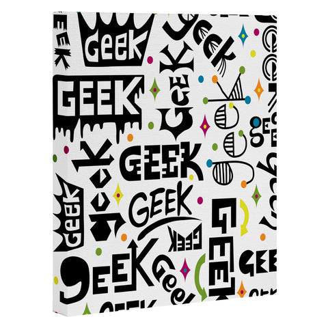 Andi Bird Geek Words Art Canvas