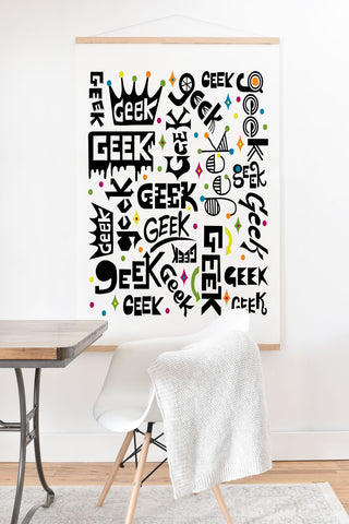 Andi Bird Geek Words Art Print And Hanger