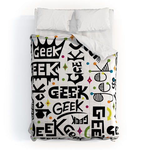 Andi Bird Geek Words Comforter