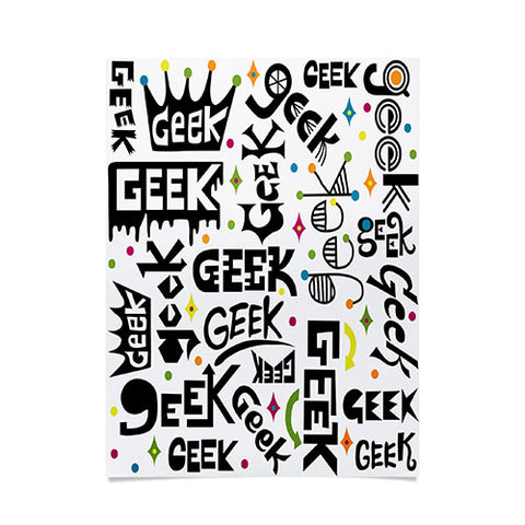 Andi Bird Geek Words Poster