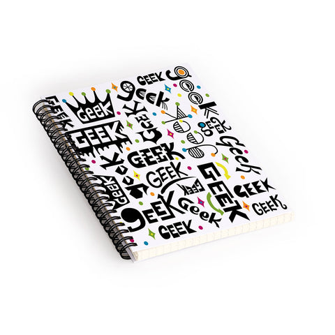 Andi Bird Geek Words Spiral Notebook