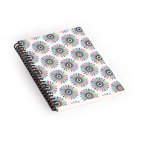 Andi Bird Geo Flower Spiral Notebook