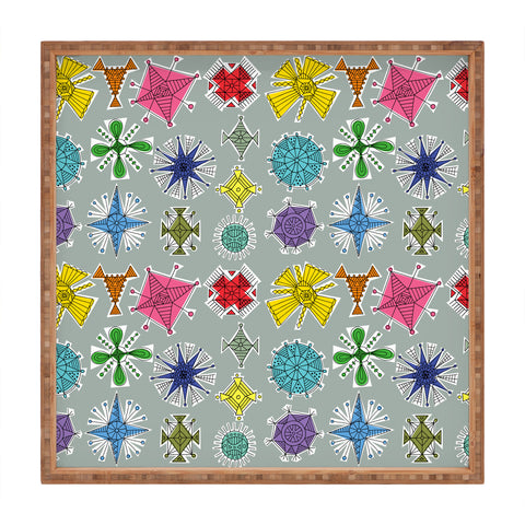 Andi Bird Geos Retro Graphite Square Tray