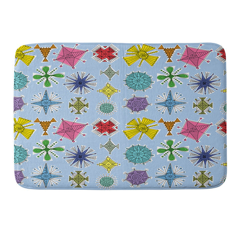 Andi Bird Geos Retro Sky Memory Foam Bath Mat
