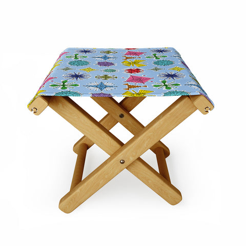 Andi Bird Geos Retro Sky Folding Stool