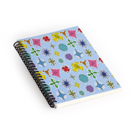 Andi Bird Geos Retro Sky Spiral Notebook