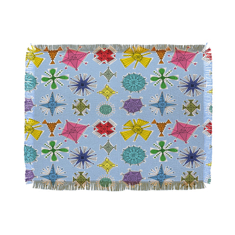 Andi Bird Geos Retro Sky Throw Blanket