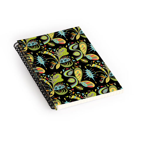 Andi Bird Goodness black Spiral Notebook