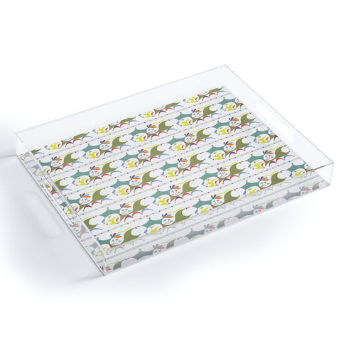 Andi Bird gracious white Acrylic Tray