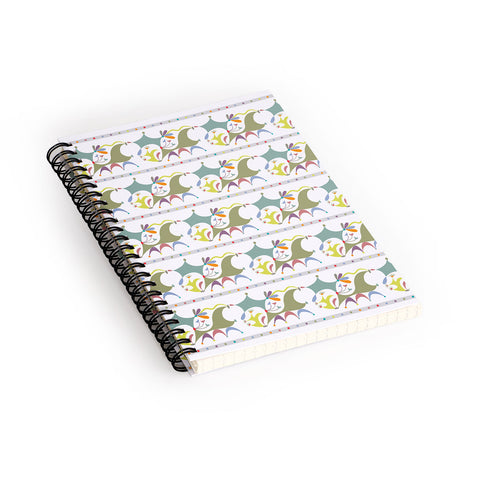 Andi Bird gracious white Spiral Notebook