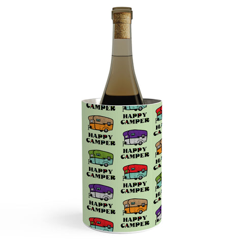 Andi Bird Happy Camper Green Wine Chiller