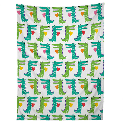 Andi Bird Heartfelt Gators Tapestry