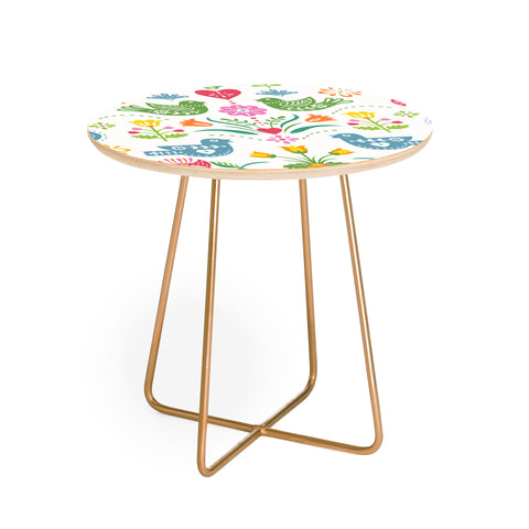 Andi Bird Hearts and Birds Round Side Table