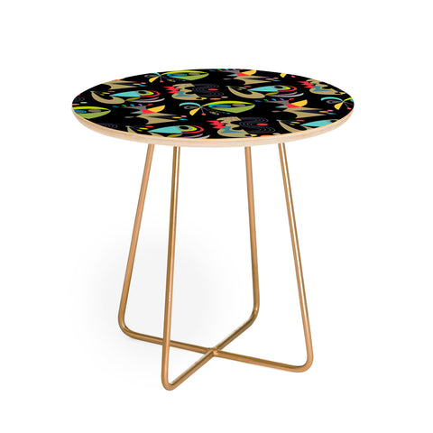 Andi Bird Honor Black Round Side Table