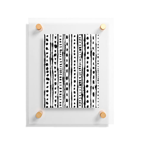 Andi Bird Ink Stripe Floating Acrylic Print