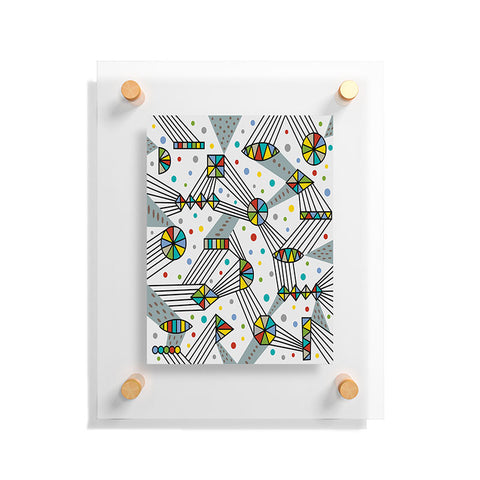 Andi Bird Intergalactic Grey Floating Acrylic Print