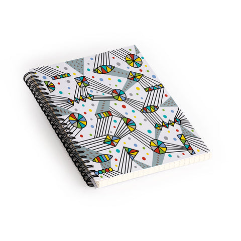 Andi Bird Intergalactic Grey Spiral Notebook