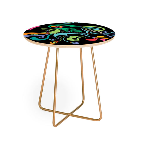 Andi Bird Justice black Round Side Table