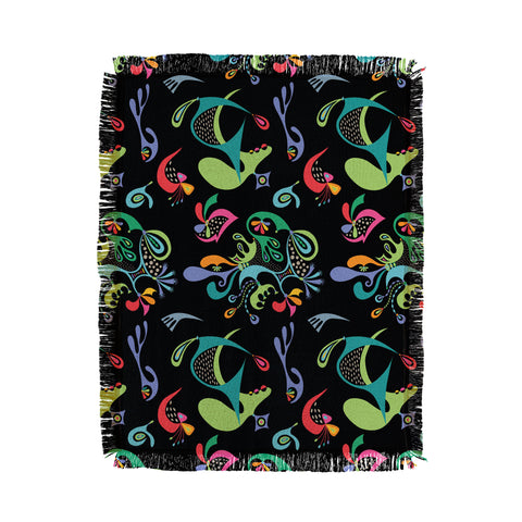 Andi Bird Justice black Throw Blanket
