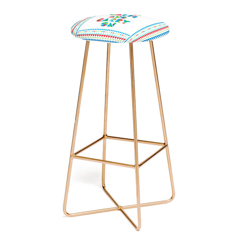 Andi Bird Keep Calm And Carry On Bar Stool