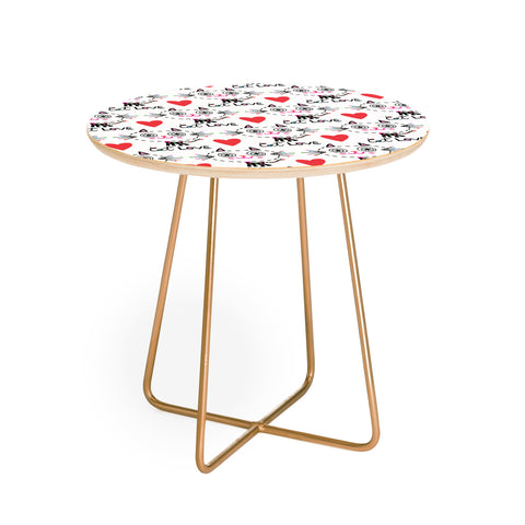 Andi Bird Kitten Love Round Side Table