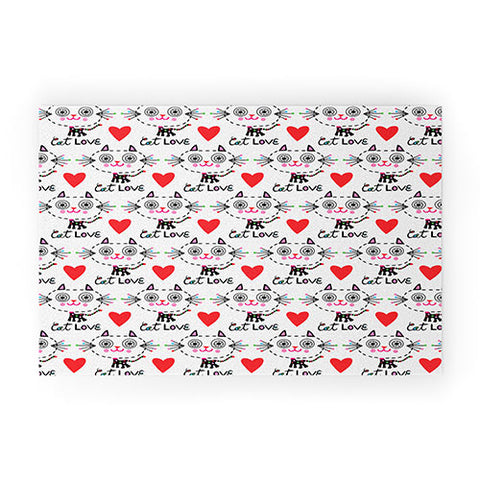 Andi Bird Kitten Love Welcome Mat