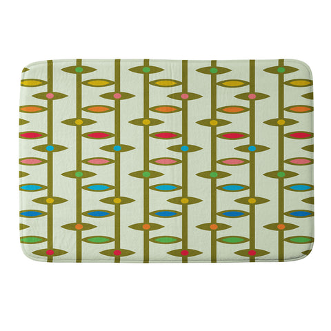 Andi Bird Larkspur Crema Memory Foam Bath Mat