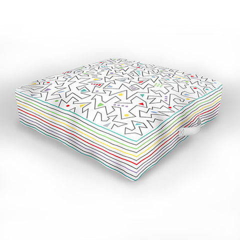 Andi Bird Line Wise Outdoor Floor Cushion