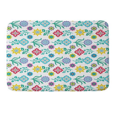 Andi Bird Mendocino Flowers Memory Foam Bath Mat