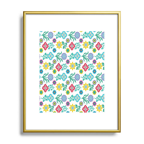 Andi Bird Mendocino Flowers Metal Framed Art Print