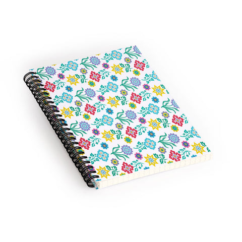 Andi Bird Mendocino Flowers Spiral Notebook