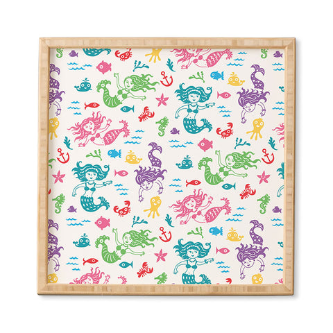 Andi Bird Merry Mermaids Framed Wall Art