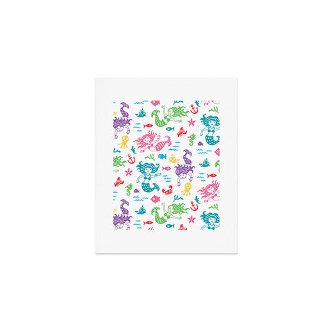 Andi Bird Merry Mermaids Art Print