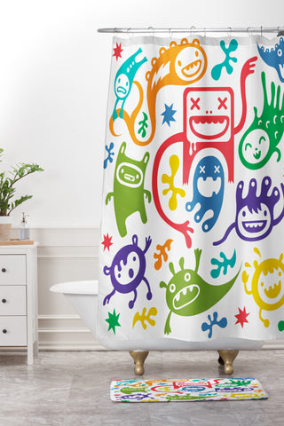 Andi Bird Misfits Shower Curtain And Mat