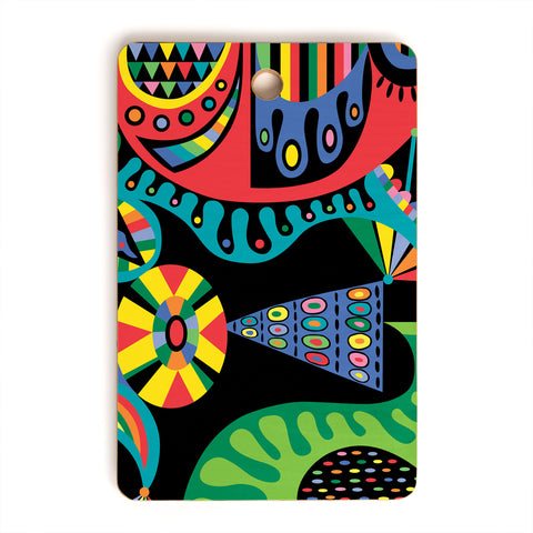 Andi Bird Mojo Black Cutting Board Rectangle