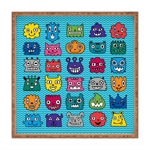 Andi Bird Monster Mash Blue Square Tray