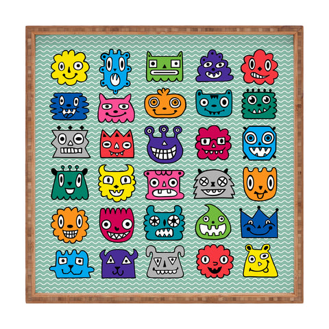 Andi Bird Monster Mash Sage Square Tray