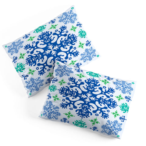 Andi Bird Monstrous Blue Pillow Shams