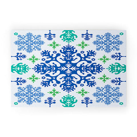 Andi Bird Monstrous Blue Welcome Mat