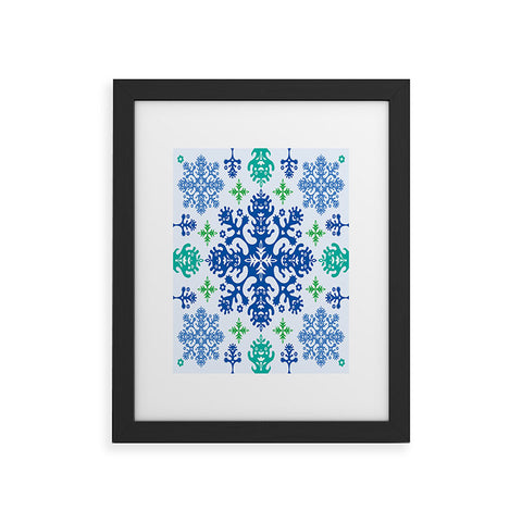 Andi Bird Monstrous Blue Framed Art Print