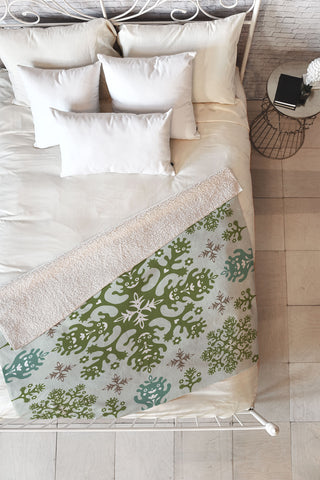 Andi Bird Monstrous Earth Fleece Throw Blanket