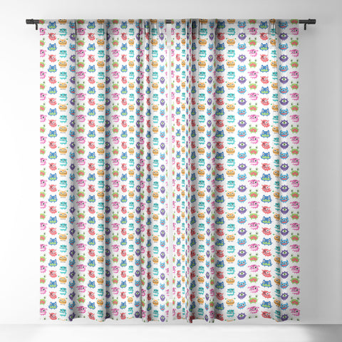 Andi Bird Monstrous Monsters Sheer Window Curtain