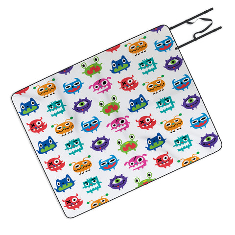 Andi Bird Monstrous Monsters Picnic Blanket